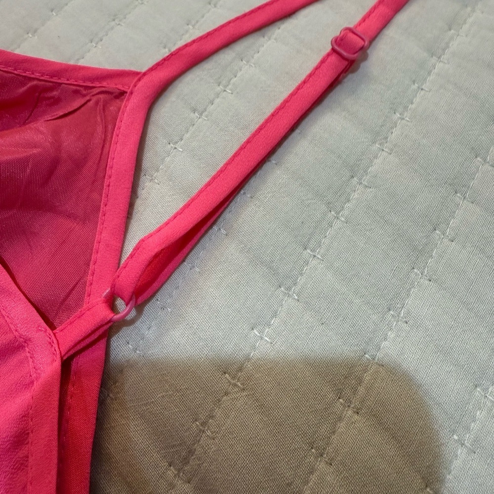 J. Crew Factory Hot Pink Mini Dress Size 10 - Picture 8 of 13